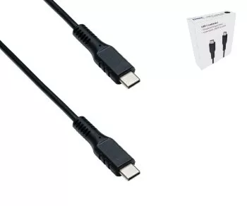 30x USB C vers C câble de charge, noir, en présentoir de comptoir DINIC, 1,50m