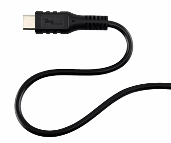 DINIC USB type C to C charging cable, 2x USB type C plug, 60W, 3A, OD: 3.5mm, black, DINIC polybag, 1m