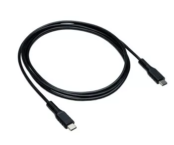 USB Type C to C charging cable, black, 1.5m 2x USB Type C plug, 60W, 3A