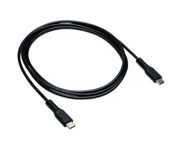 Nabíjací kábel USB typu C na C, čierny, 1,5 m 2x zástrčka USB typu C, 60 W, 3A