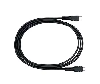 Nabíjací kábel USB typu C na C, čierny, 1,5 m 2x zástrčka USB typu C, 60 W, 3A