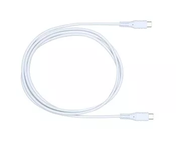 DINIC USB Typ C auf C Ladekabel, 2x USB Typ C Stecker, 60W, 3A, OD: 3.5mm, weiß, im DINIC Aktions-Karton, 1.5m