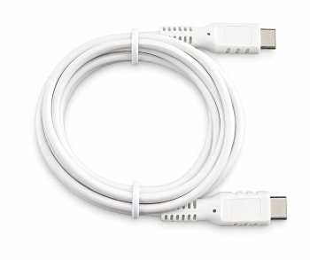 DINIC USB tüüp C-C laadimiskaabel, 2x USB tüüp C pistik, 60W, 3A, OD: 3.5mm, valge, DINIC karbis euroava, 1.5m.