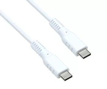 30x Kabel ładujący USB C do C, biały, z wyświetlaczem DINIC, 1,50 m