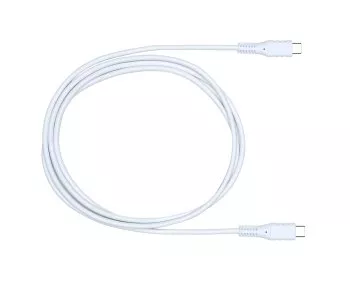 USB Type C to C charging cable, white, 1.5m 2x USB Type C plug, 60W, 3A