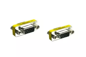VGA adapter/gender changer, socket to socket, blister pack
