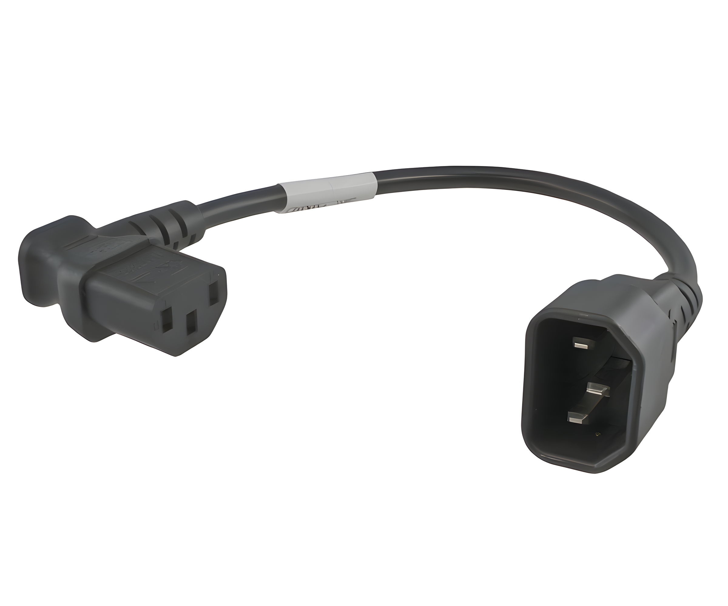 Cavo Di Alimentazione 1,5m Con Spina Tipo F E Presa C5 Angolata A 90° – 250V 2,5A, Per TV, Monitor E Laptop, Con Protezione Antipiega E Guaina PVC