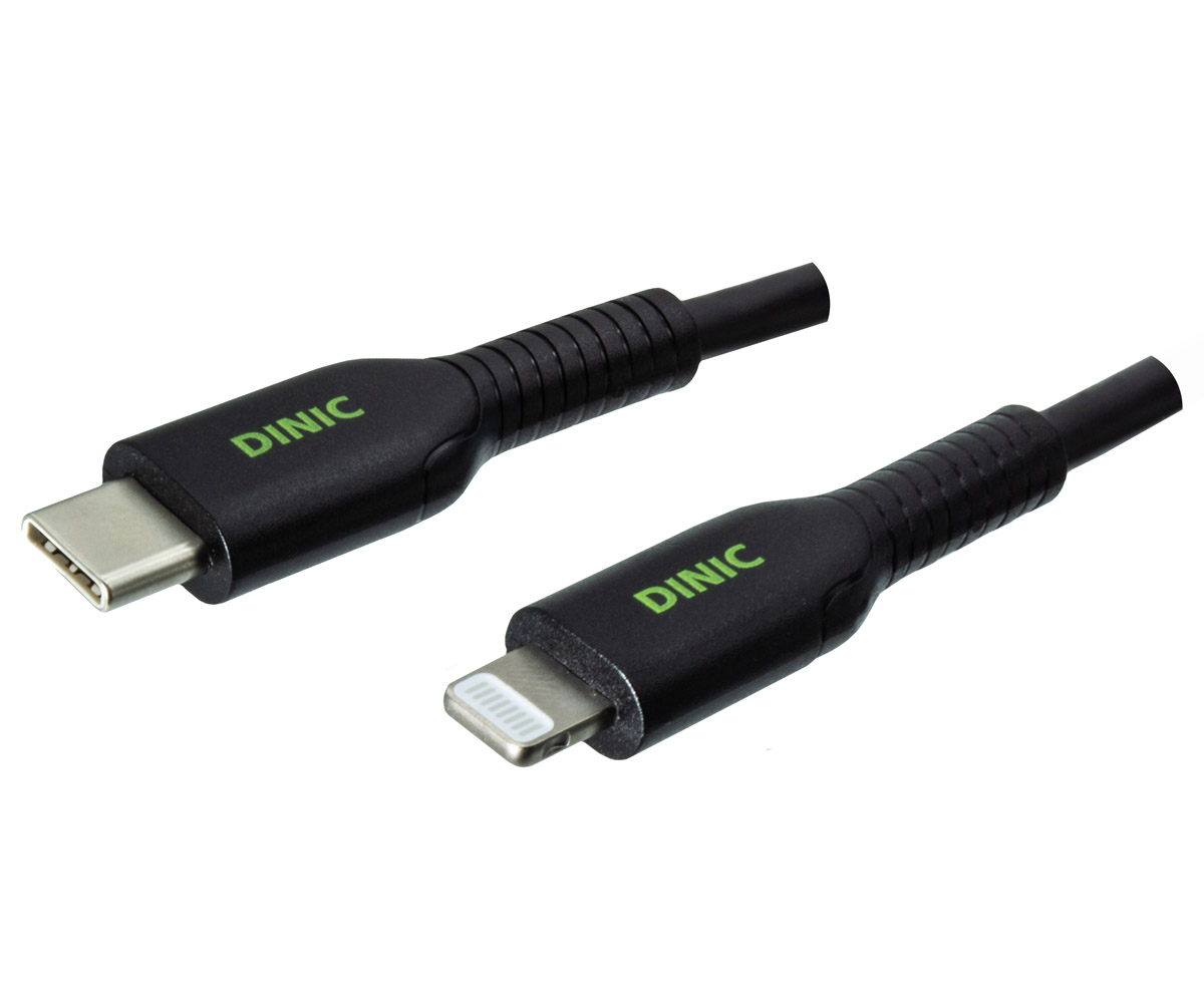 MAG-Kabel - USB C Ladegerät-Set 20W, PD, schw, 1m Lightning/C 5V/3A; 9V/2,22A  (PD3.0) Set, schwarz