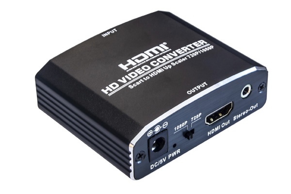 MAG Kabel - SCART-HDMI Adapter, DINIC Retail, Video and Audio analog to HDMI  up to 1080p@60Hz, DINIC Blister