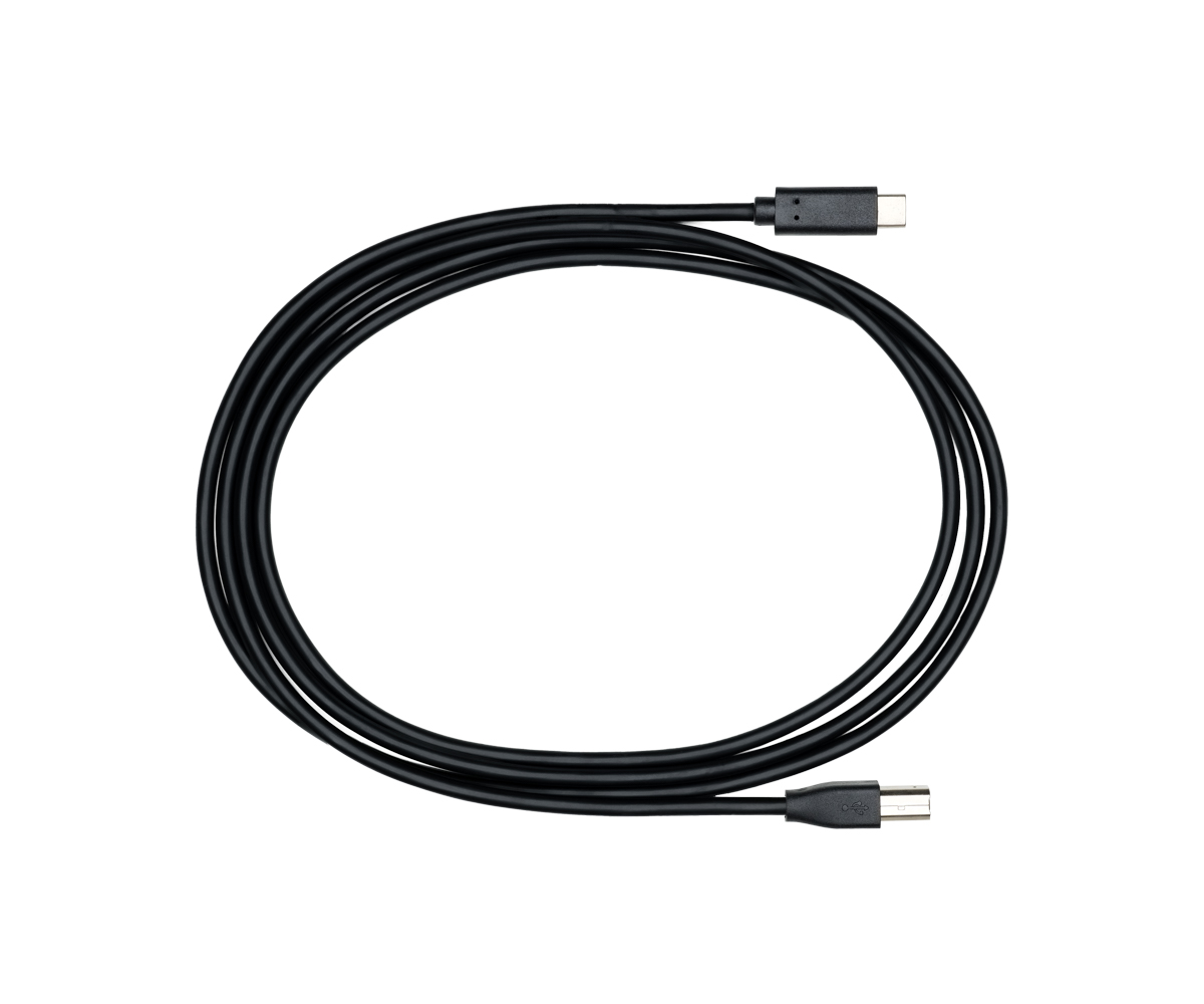 MAG-Kabel - USB Kabel Typ C auf USB 2.0 B St., 2m, schw. KB schwarz, DINIC  Box (Karton)