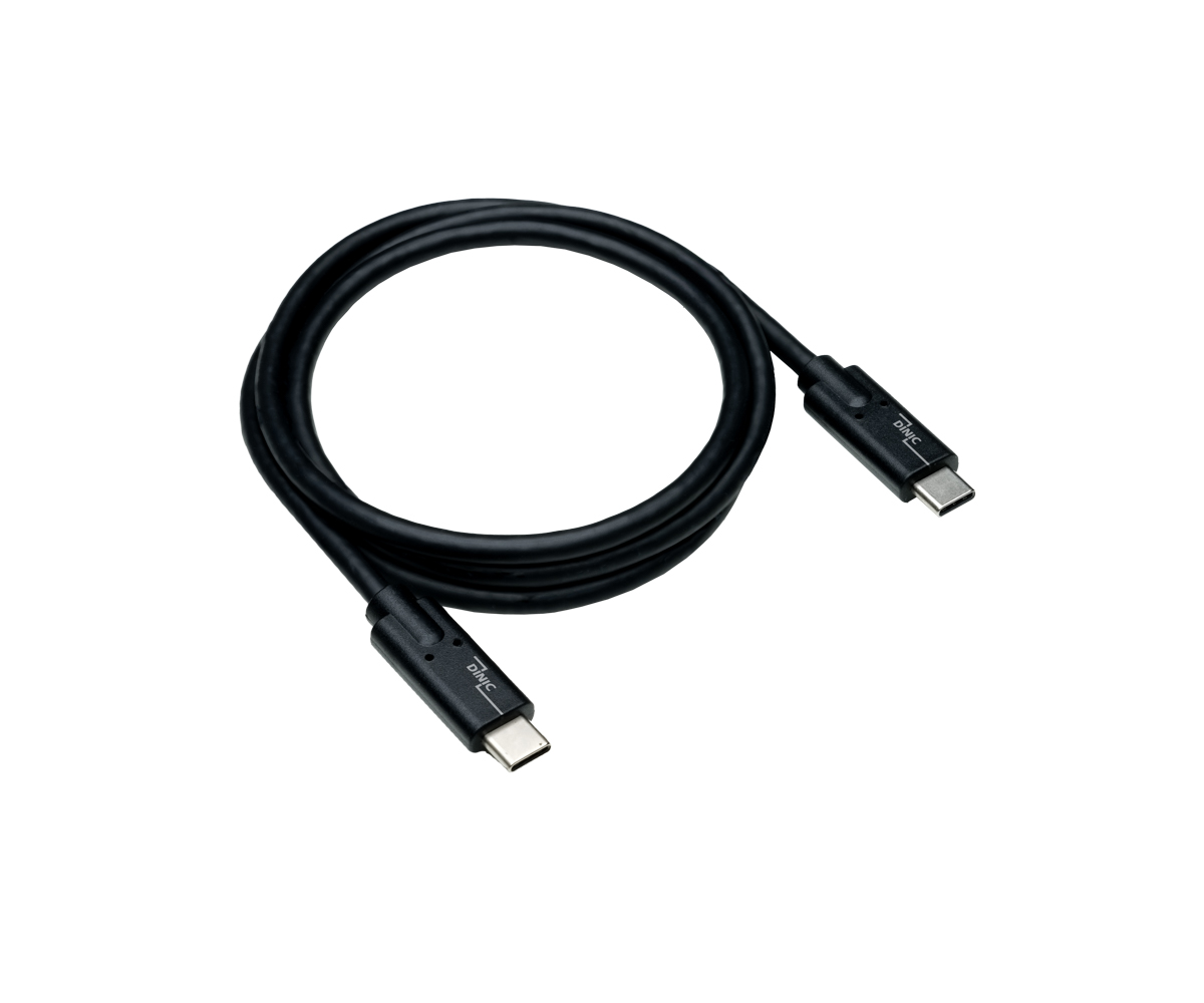 MAG Kabel - USB 3.2 cable type C to C male, supports 100W (20V/5A)  charging, black, 1m, polybag