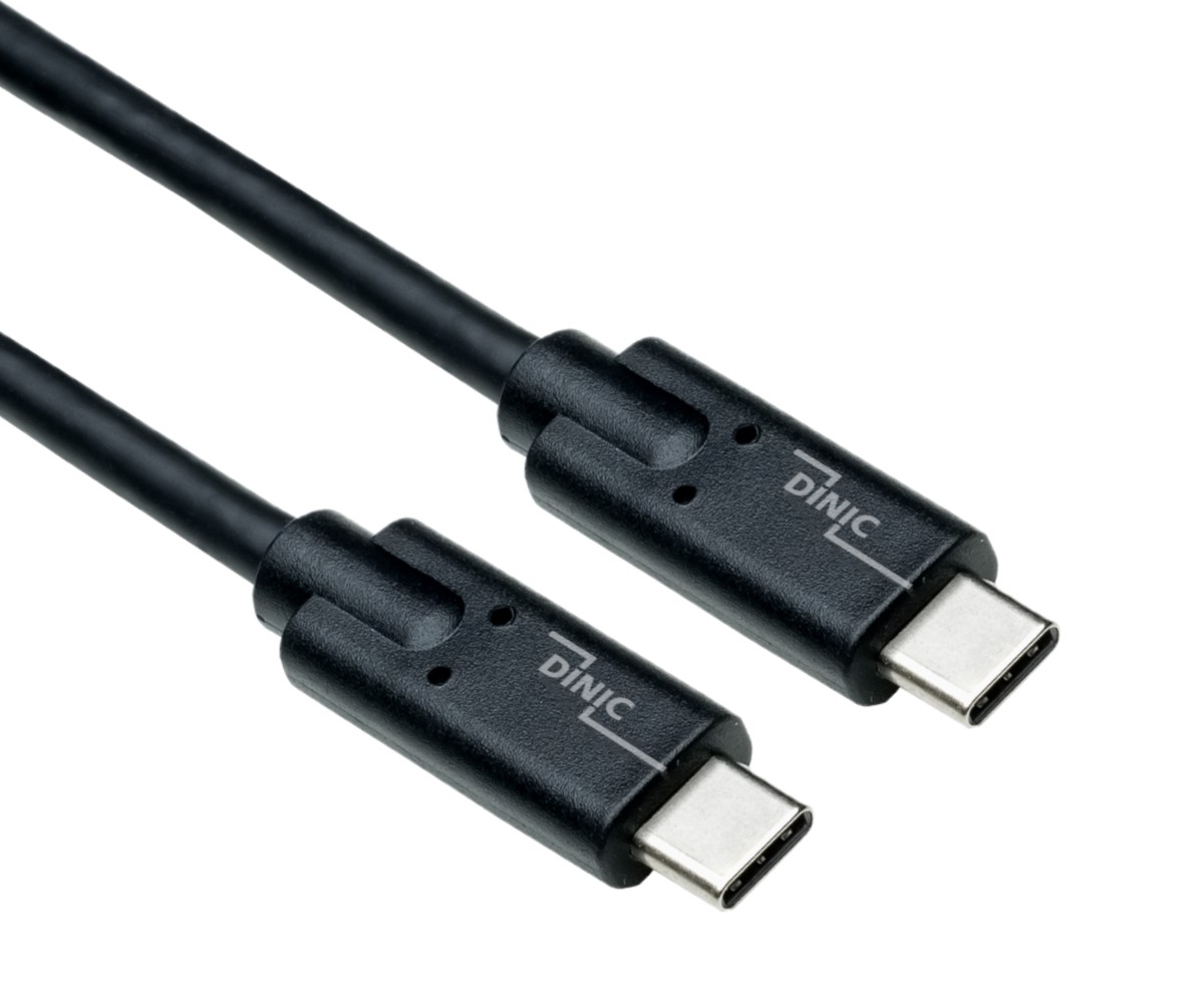 MAG Kabel - USB 3.2 cable type C to C male, support 100W (20V/5A) charging,  black, 1m, DINIC box (carton)