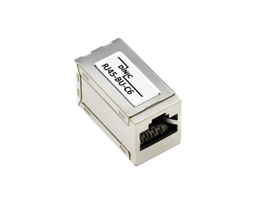 DINIC RJ45 6A/5e zásuvka na zásuvku RJ45 zásuvka/zásuvka, stíněná, celokovová