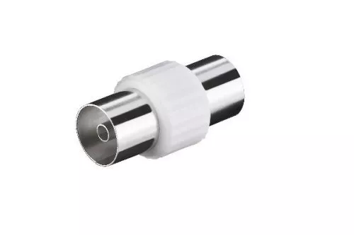 Dvojitá zásuvka IEC pro anténní kabel, anténní zásuvka na anténní zásuvku, krabice DINIC s otvorem Euro