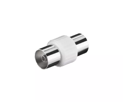IEC double socket for antenna cable, antenna socket to antenna socket, DINIC box with Euro hole