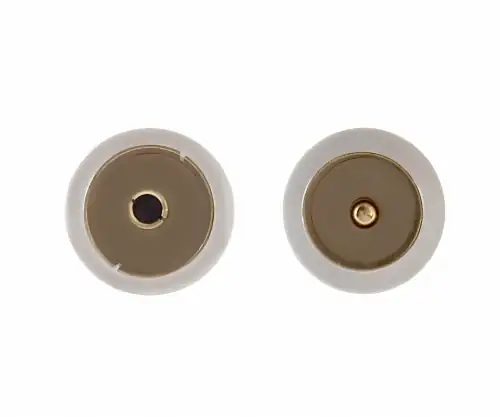 Coaxiale antennekabel stekker naar contactdoos, verguld, viervoudig afgeschermd, wit, DINIC blister, lengte 7,50m