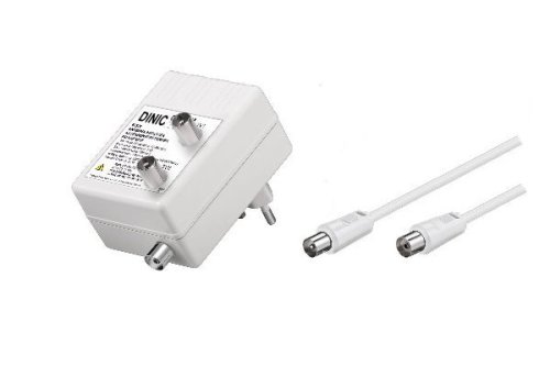 Antenna amplifier for 2 devices (TV/Radio), gain 15dB