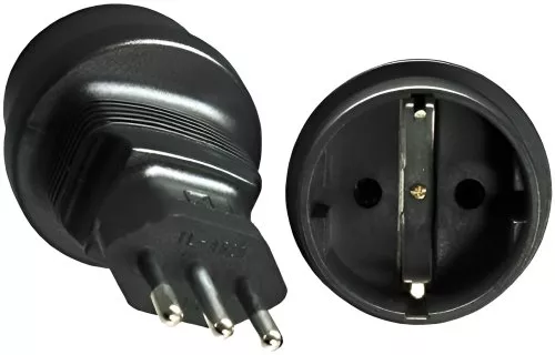 Power adapter Italy CEE 7/3 female to ITA 3pin male type L, YL-4523