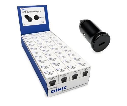 40x PW-KFZ-C schwarz im DINIC Thekendisplay