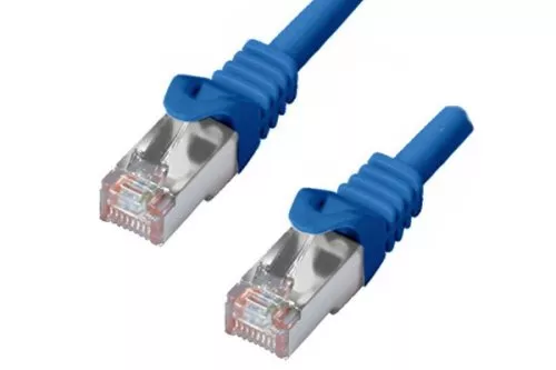 HQ Cat.6 patch cord PiMF/S-FTP, 10m LSZH, CU, AWG27, blue