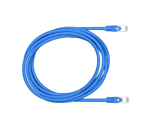 Premium Cat.7 ühenduskaabel, LSZH, 2x RJ45 pistik, vask, sinine, 0.30m
