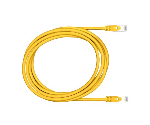 Premium Cat.7 ühenduskaabel, LSZH, 2x RJ45 pistik, vask, kollane, 0.30m