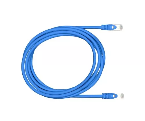 Cable de interconexión premium Cat.7, LSZH, 2 conectores RJ45, cobre, azul, 2,00 m