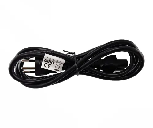 Cablu de rețea Elveția tip J (parțial izolat) pentru aparate de încălzit C15, 1mm², omologare: SEV, negru, lungime 1.80m