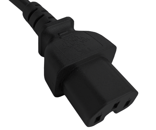 Мрежов кабел England UK тип G 10A към C15, 1mm², одобрение: ASTA, черен, дължина 1.80m