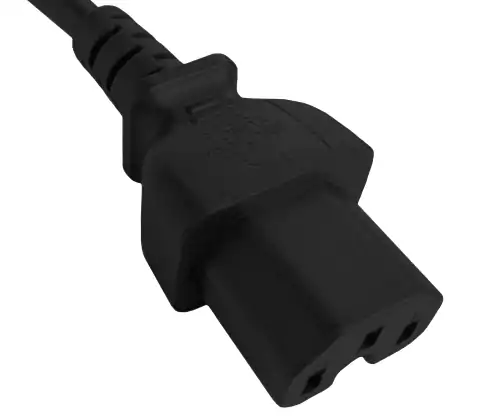 Cable de red Inglaterra UK tipo G 10A a C15, 1mm², homologación: ASTA, negro, longitud 1,80m