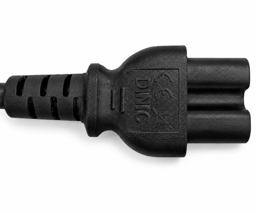 Καλώδιο δικτύου Αγγλίας τύπου G 10A έως C15, 1mm², έγκριση: ASTA, μαύρο, μήκος 1.80m