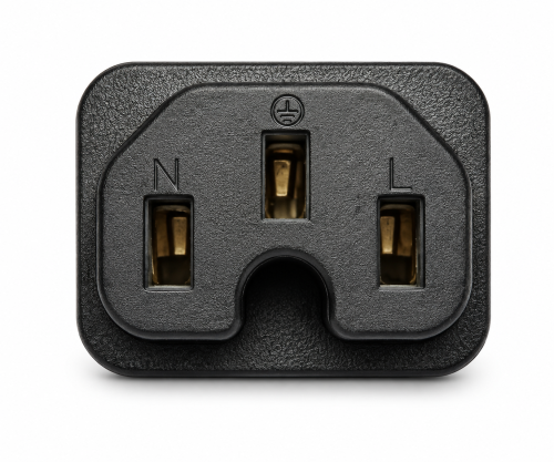 Cavo di rete America USA NEMA 5-15P, tipo B a C15, AWG14, SJT, approvazioni: UL/CSA, nero, lunghezza 1,80 m