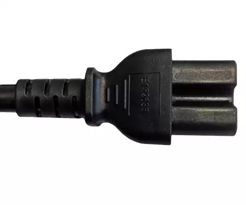 Maitinimo kabelis Amerika JAV NEMA 5-15P, B-C15 tipo, AWG14, SJT, patvirtinimai: UL/CSA, juodos spalvos, ilgis 1,80 m