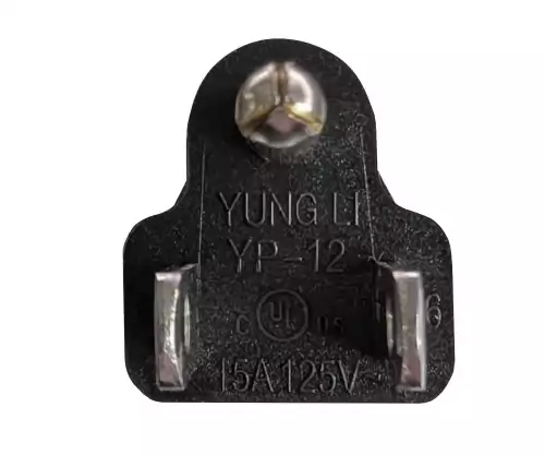 Maitinimo kabelis Amerika JAV NEMA 5-15P, B-C15 tipo, AWG14, SJT, patvirtinimai: UL/CSA, juodos spalvos, ilgis 1,80 m