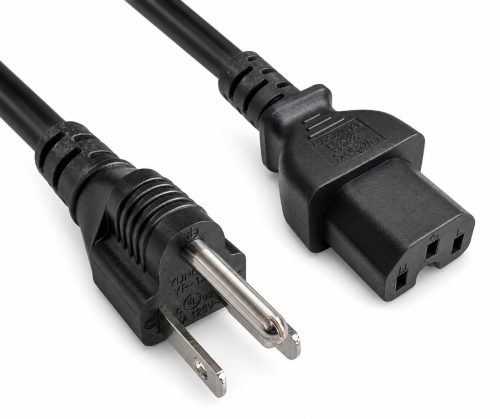 Cavo di rete America USA NEMA 5-15P, tipo B a C15, AWG14, SJT, approvazioni: UL/CSA, nero, lunghezza 1,80 m