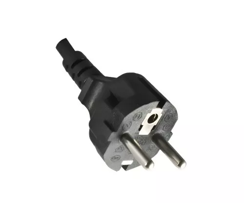 Power Cord CEE 7/7 to C19 90°, 1mm², VDE, black, length 1,80m Power Cord CEE 7/7 to C19 90°, 1mm², VDE, black, length 1,80m