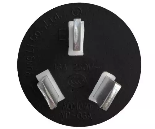 Netsnoer China type I (16A) naar C19, 1,5mm², goedkeuring: CCC, zwart, lengte 1,80m