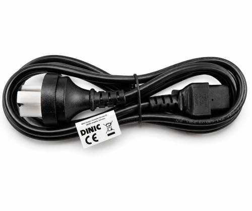Netsnoer China type I (16A) naar C19, 1,5mm², goedkeuring: CCC, zwart, lengte 1,80m