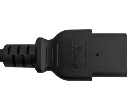 Мрежов кабел Япония, тип B към C19, 2mm², одобрения: JET/PSE, VCTF, черен, дължина 1,80 m