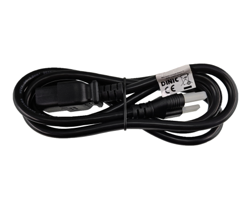 Cabo de rede eléctrica Japão tipo B para C19, 2mm², aprovações: JET/PSE, VCTF, preto, comprimento 1,80m