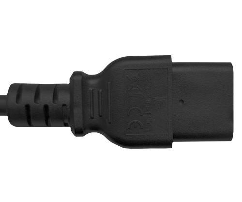 Cabo de alimentação KS C 8305 para C19, 1,5 mm², KC, KS C 8305 (YP-22K) - C19, preto, comprimento 1,80 m