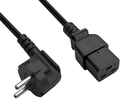 Cabo de alimentação KS C 8305 para C19, 1,5mm², KC, 1,8m KS C 8305 (YP-22K) - C19, preto