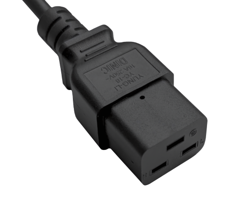 Cabo de alimentação KS C 8305 para C19, 1,5mm², KC, 1,8m KS C 8305 (YP-22K) - C19, preto