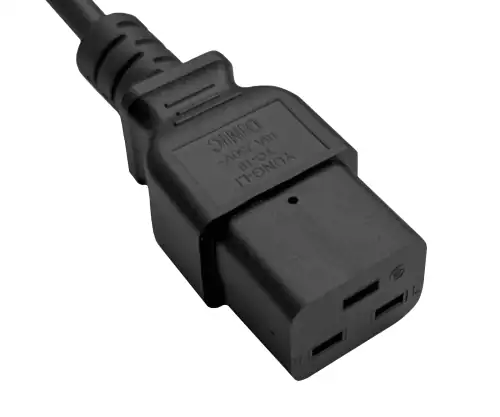 Power cable KS C 8305 to C19, 1.5mm², KC, 1.8m KS C 8305 (YP-22K) - C19, black
