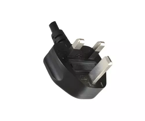 Mains cable England UK type G 13A to C19, 1.5mm², approval: ASTA /SASO /HK , black, length 1.80m