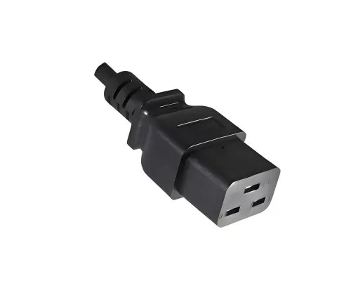 Mains cable England UK type G 13A to C19, 1.5mm², approval: ASTA /SASO /HK , black, length 1.80m