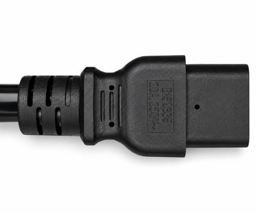 Καλώδιο δικτύου Αμερική ΗΠΑ NEMA 6-20P έως C19, AWG 12, 20A, STOW, εγκρίσεις: μήκος 1,80m, UL/CSA, μαύρο, εγκρίσεις: UL/CSA, μαύρο, μήκος 1,80m