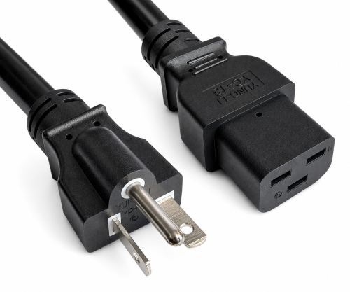 Καλώδιο δικτύου Αμερική ΗΠΑ NEMA 6-20P έως C19, AWG 12, 20A, STOW, εγκρίσεις: μήκος 1,80m, UL/CSA, μαύρο, εγκρίσεις: UL/CSA, μαύρο, μήκος 1,80m