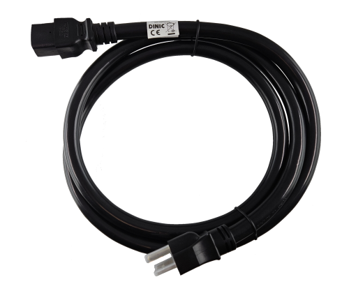 Cablu de rețea America SUA NEMA 6-20P la C19, AWG 12, 20A, STOW, aprobări: UL/CSA, negru, lungime 1,80m