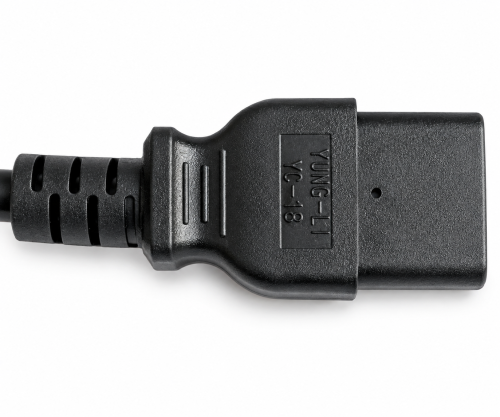Cavo di rete America USA NEMA 5-15P, tipo B a C19, AWG16, SJT, approvazioni: UL/CSA, nero, lunghezza 1,80 m